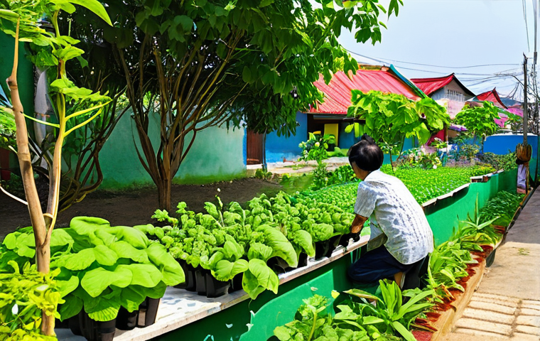 도시 녹지 공간의 복원력 증대 방안 - **Smart Green City Management in a Modern Vietnamese Metropolis**
    "A sophisticated, futuristic u...