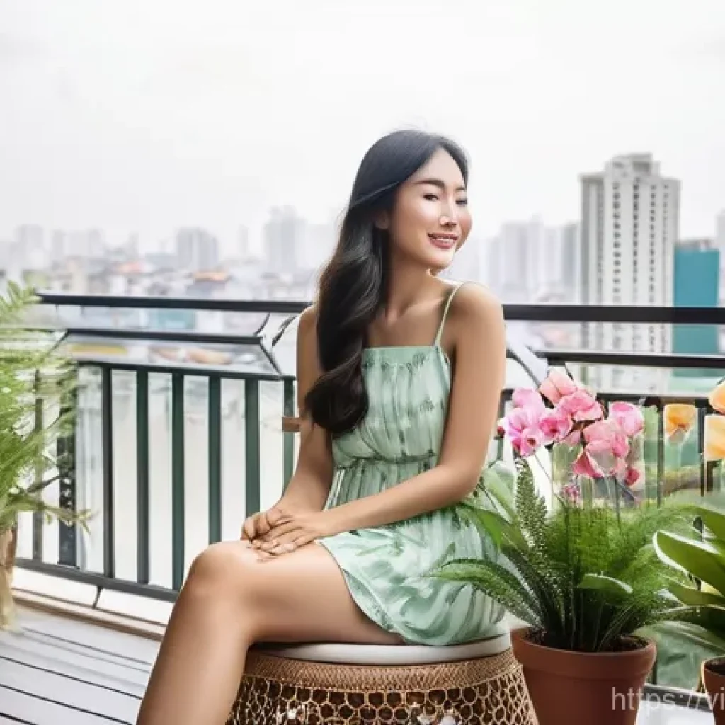 도시 녹지 공간과 주민 건강 증진 - **Prompt 1: Serene Urban Balcony Oasis**
    A peaceful, sun-drenched balcony garden in a modern Vie...