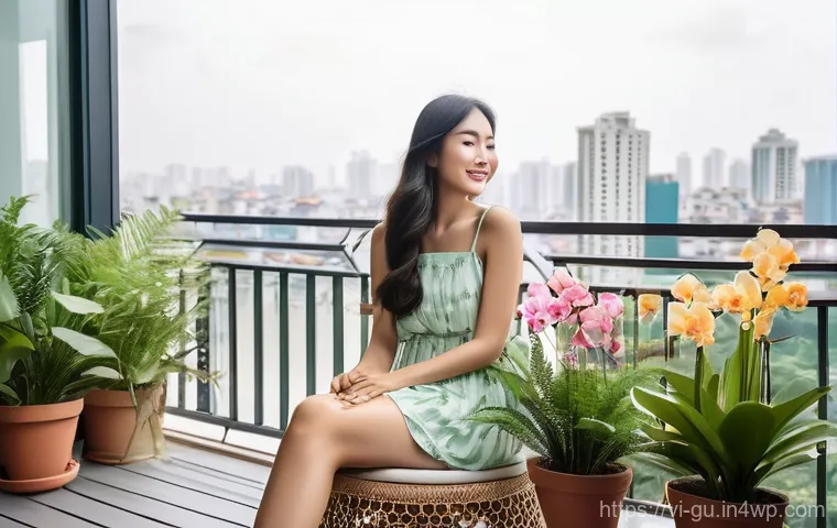 도시 녹지 공간과 주민 건강 증진 - **Prompt 1: Serene Urban Balcony Oasis**
    A peaceful, sun-drenched balcony garden in a modern Vie...